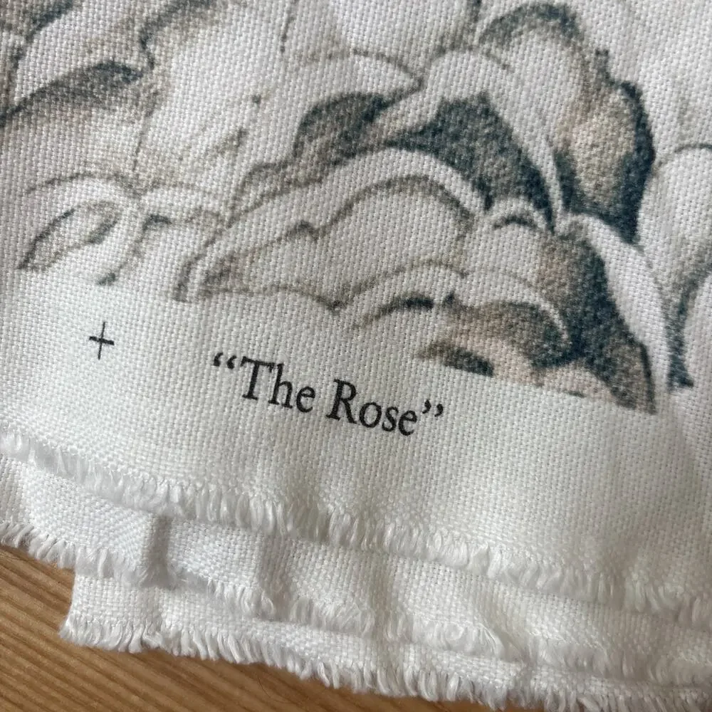 John Derian For Designer’s Guild The Rose Canvas Decorator Fabric 106” ~3 Yards